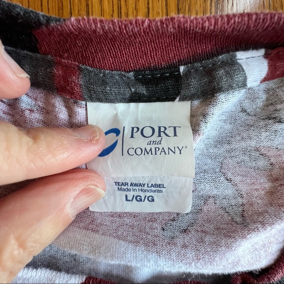 ⭐️ Vintage 2016 Jamboree in the Hills Red Camouflage Country Concert Tee LARGE - Picture 7 of 14